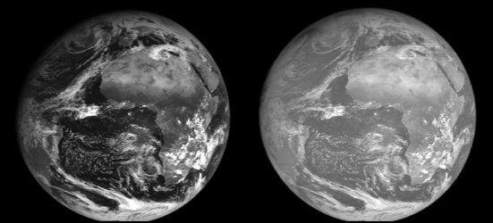 Some of the first MSG-2 images