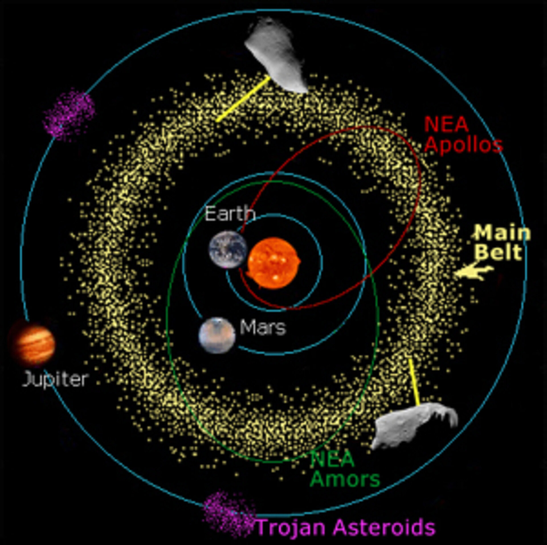 Asteroid map