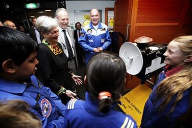 De opening van Europa's eerste ruimtevaart educatiecentrum