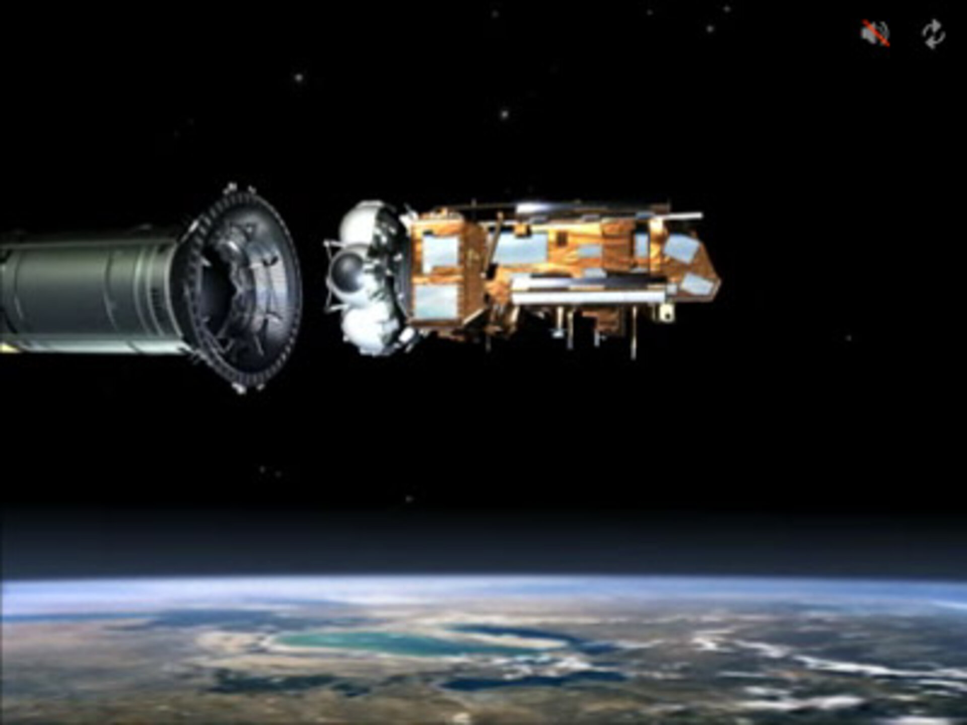 Soyuz Stage-3 separation