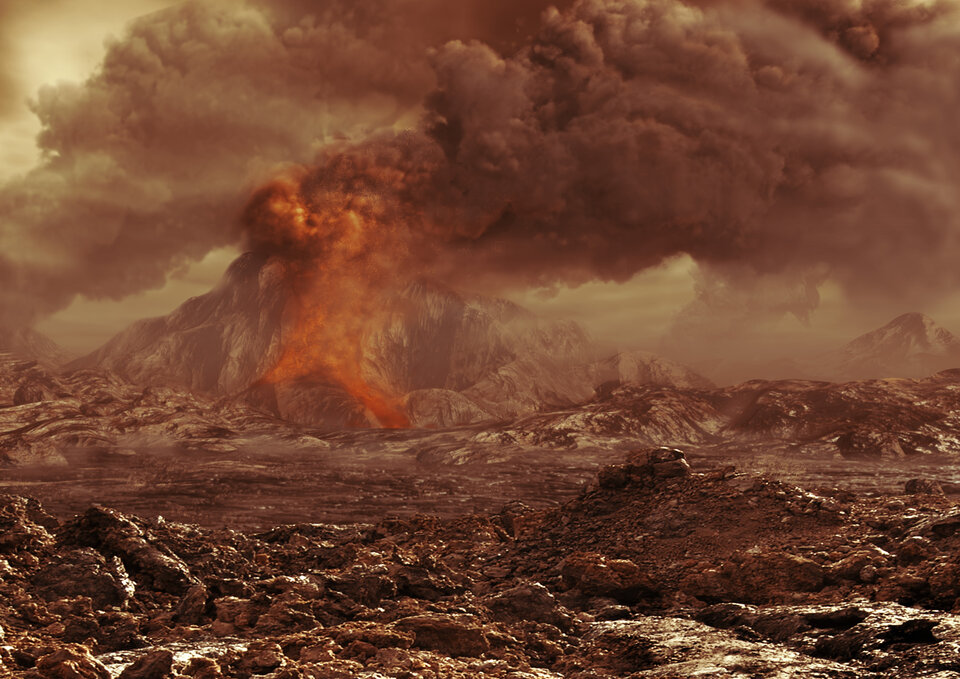 Il vulcanismo è un altro degli elementi che rendono questo pianeta diverso dalla Terra