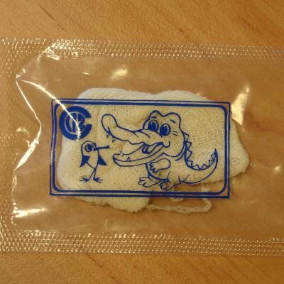 Russian dental hygiene cloth