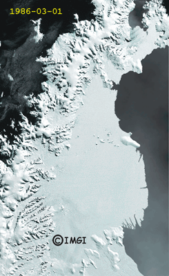 ESA satellites observe changes in Larsen-B Ice Shelf