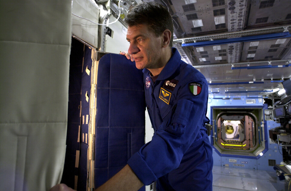 Nespoli during training at JSC