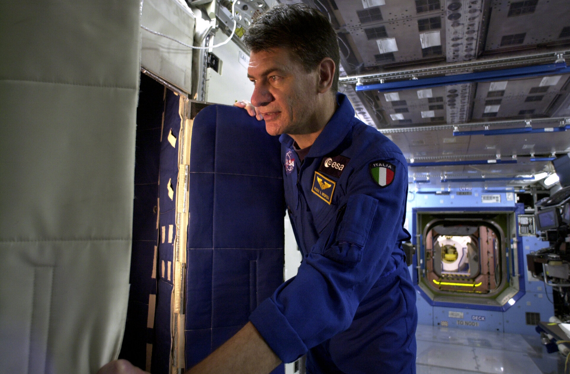 ESA astronaut Paolo Nespoli during training in Houston