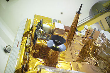 Preparation for acoustic testing - close up view