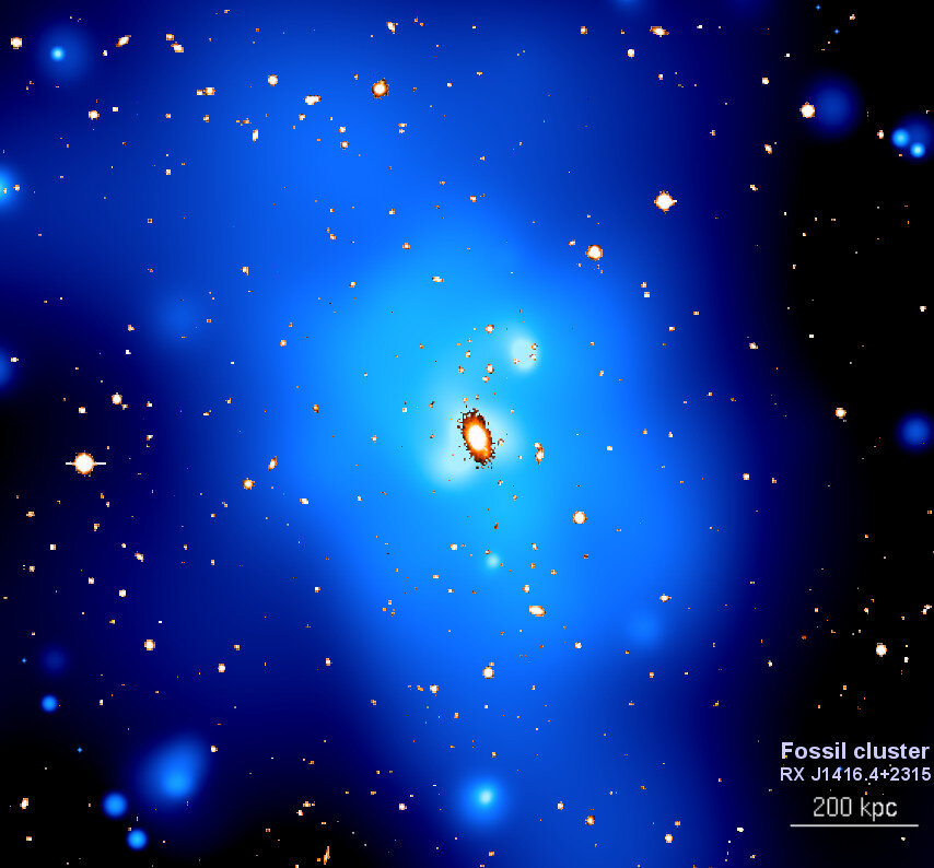 The fossil galaxy cluster in X-rays