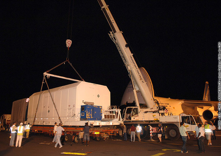 JCSAT 10 arrives at Rochambeau