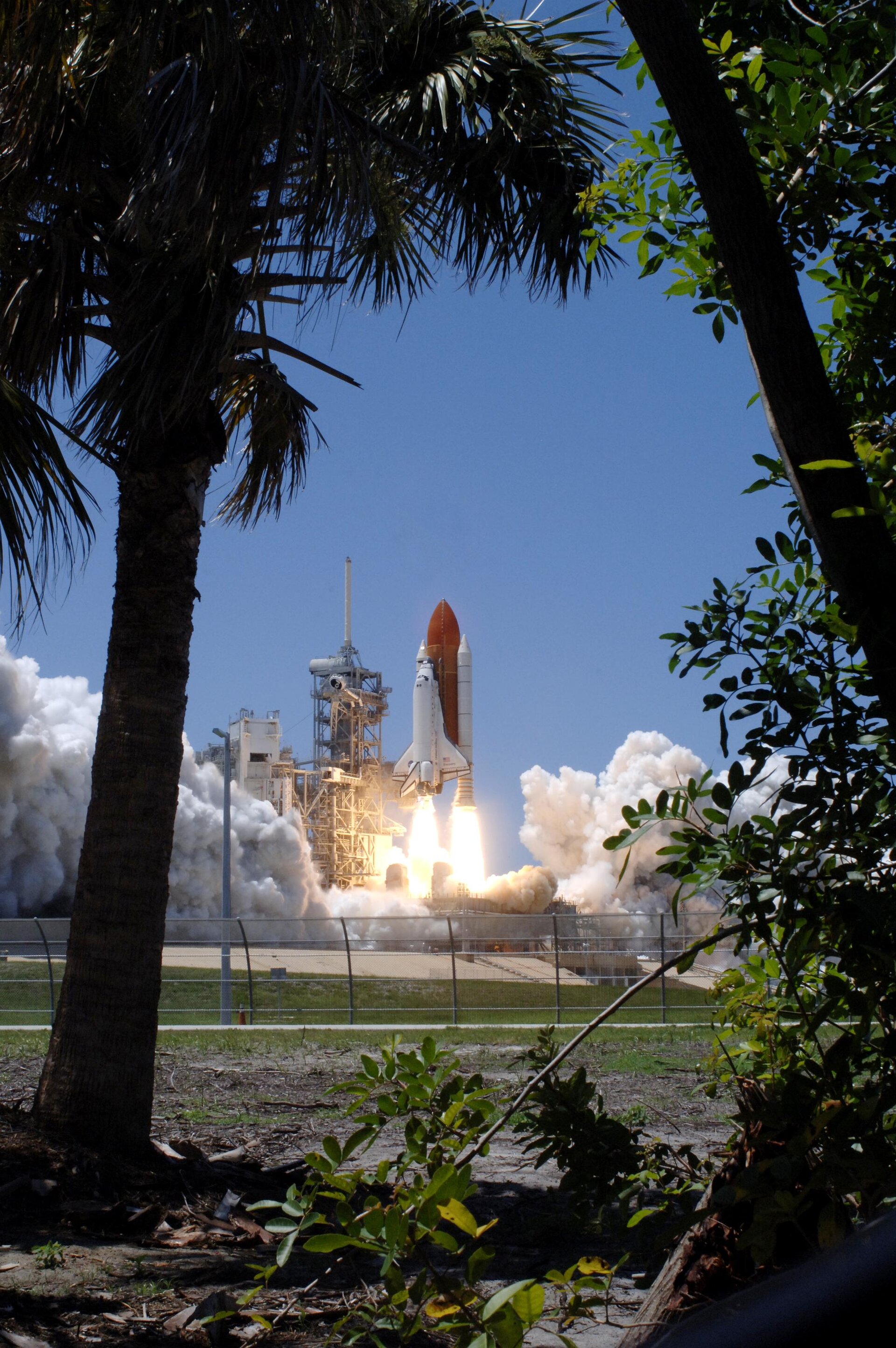 Space Shuttle Discovery lifts off