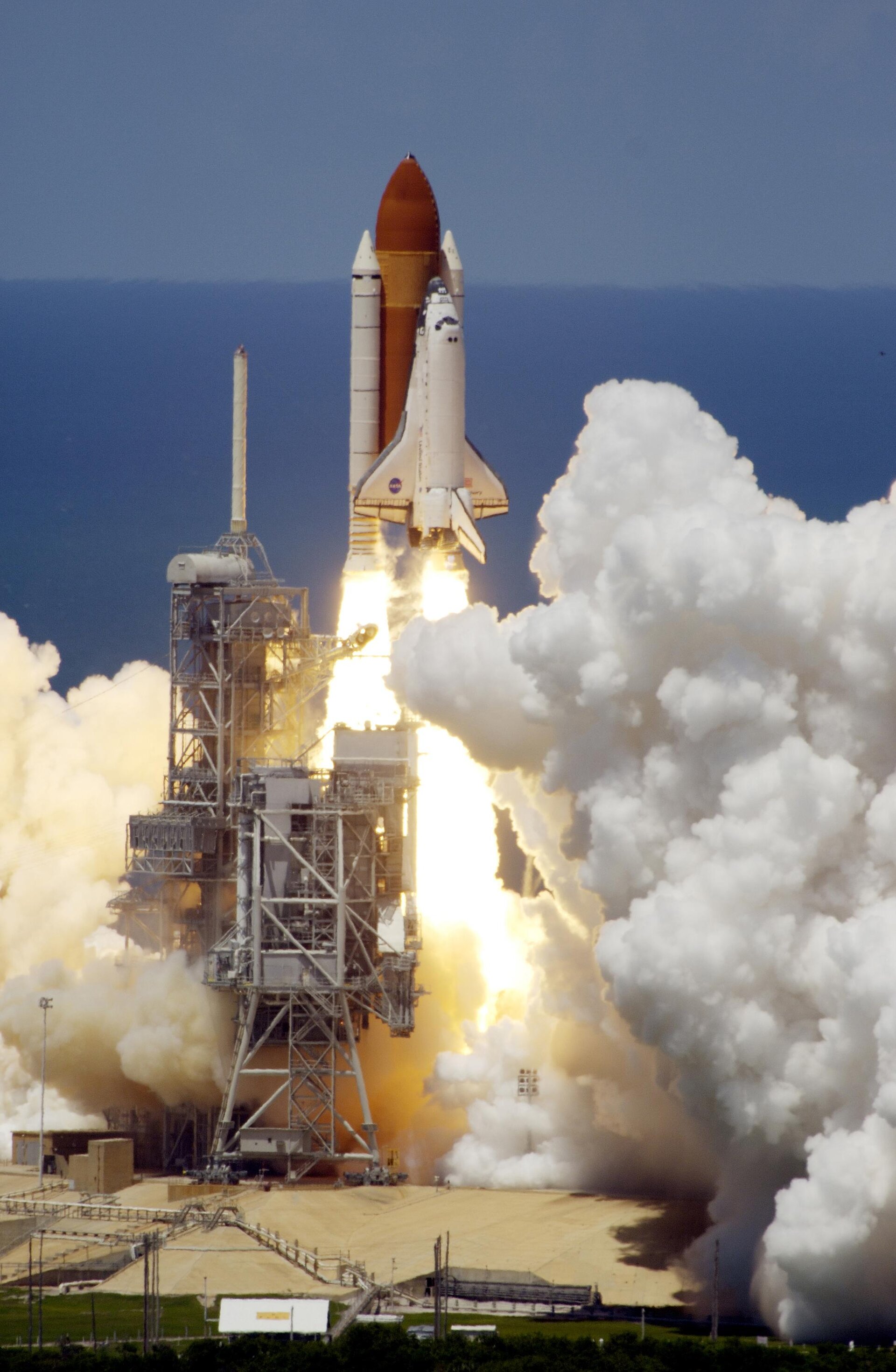 Space Shuttle Discovery lifts off