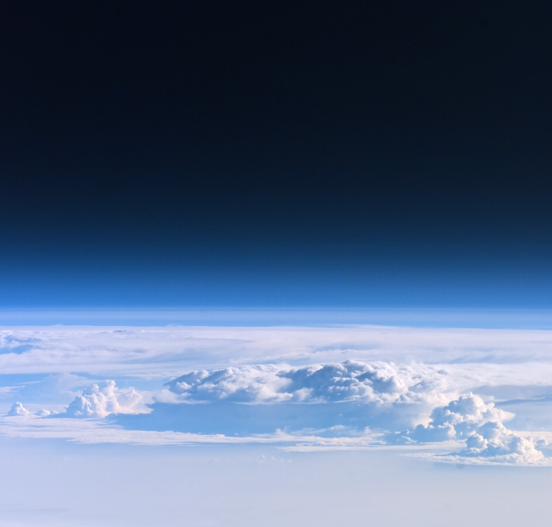 Looking through the Earth's atmosphere from on board ISS