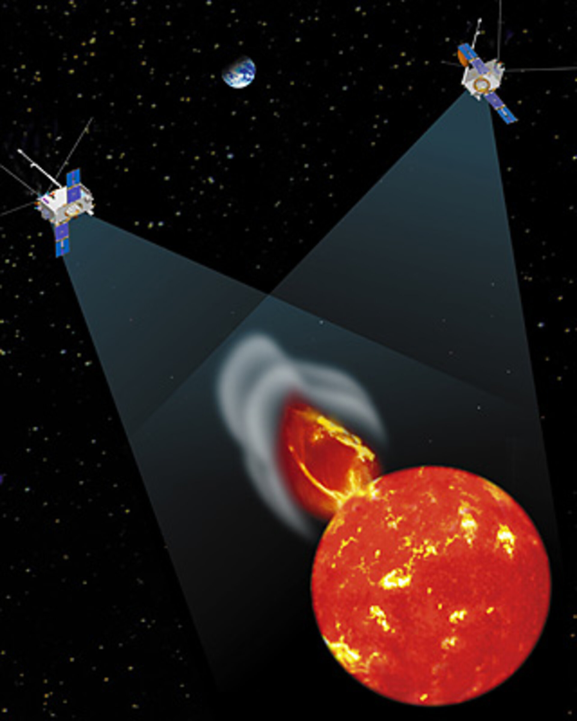 Notre étoile en 3D, grâce aux observations simultanées des deux satellites STEREO