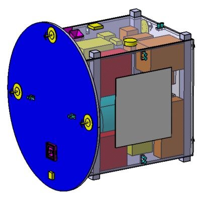 Preliminary design for the smaller of the two Proba-3 spacecraft