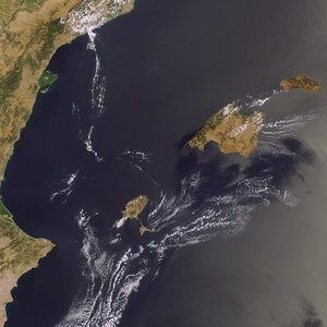The Balearic Islands as seen by Envisat