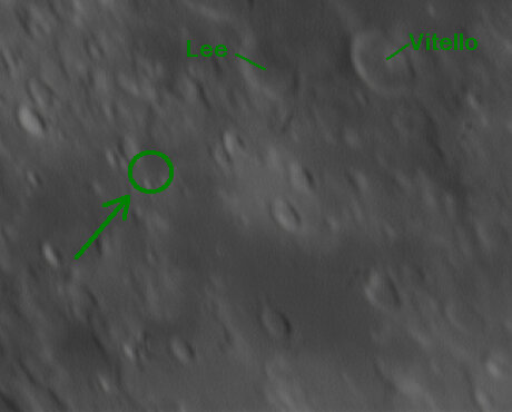 Amateur view of SMART-1 impact site