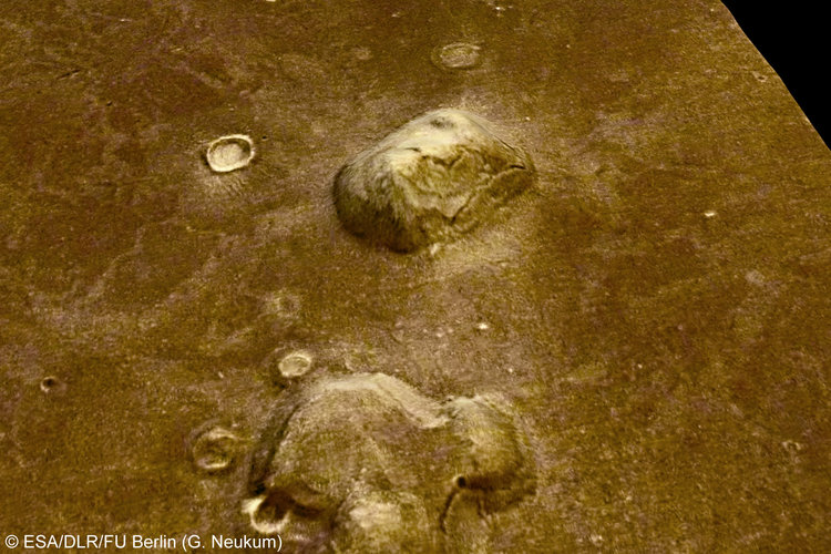 'Face on Mars' in Cydonia region, perspective