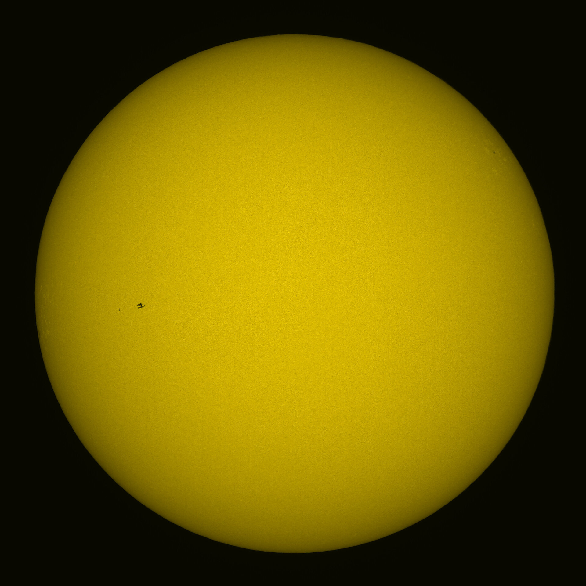 A solar transit of the International Space Station taken from Niederbipp, Switzerland in 2010. Over a million times larger than Earth, our Sun is a force worth keeping an eye on.