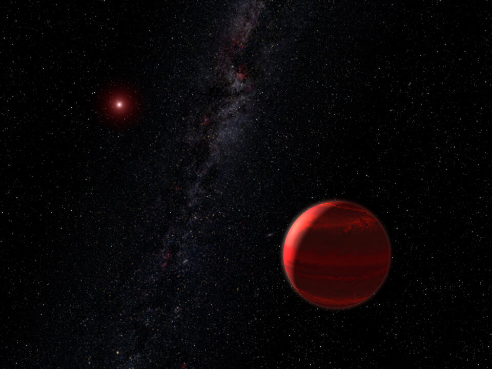 Red dwarf star CHRX 73 and companion object
