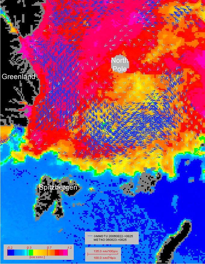 Stormy conditions charted over the North Pole