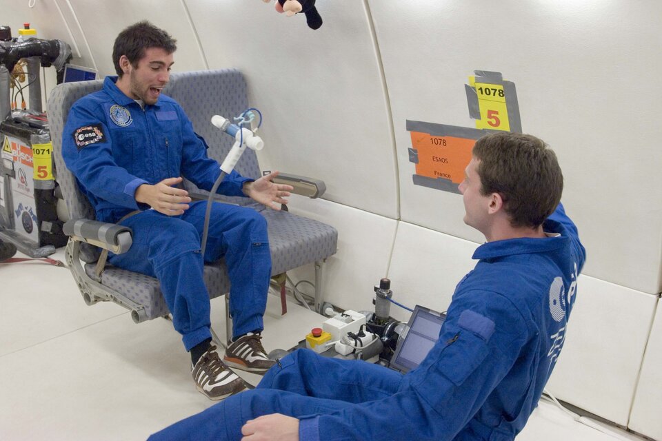 Trying to perform the experiment in Zero-G