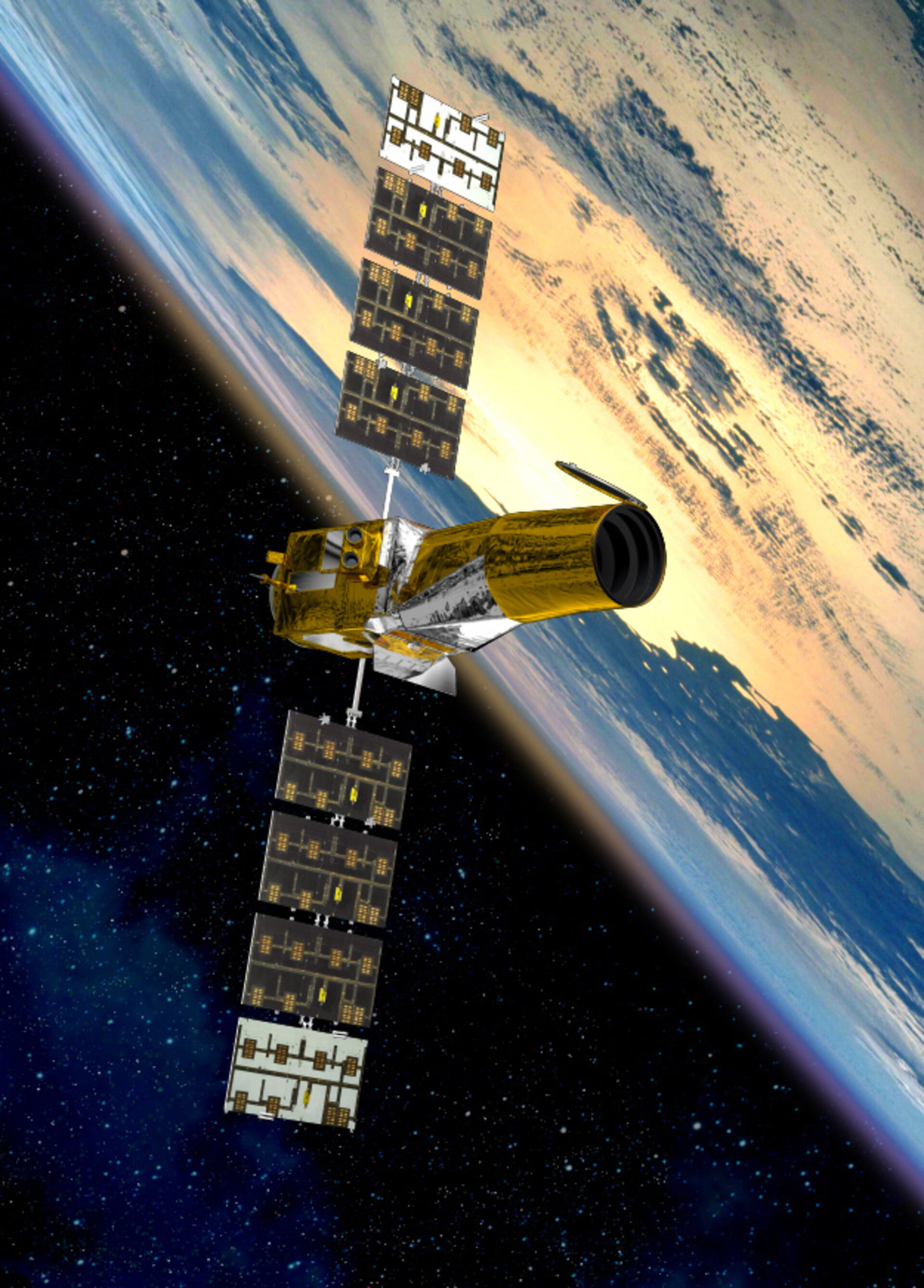 Artist's view of COROT satellite