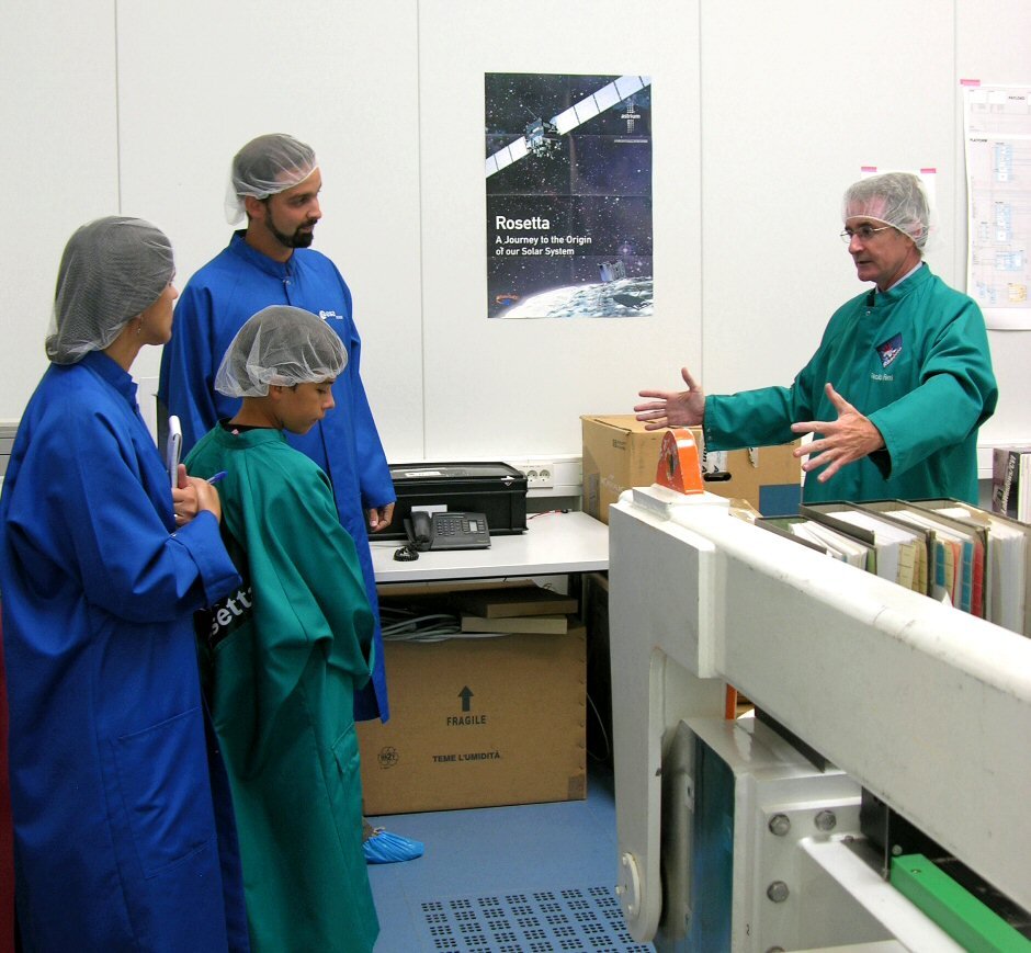 Durante a visita ao ESOC
