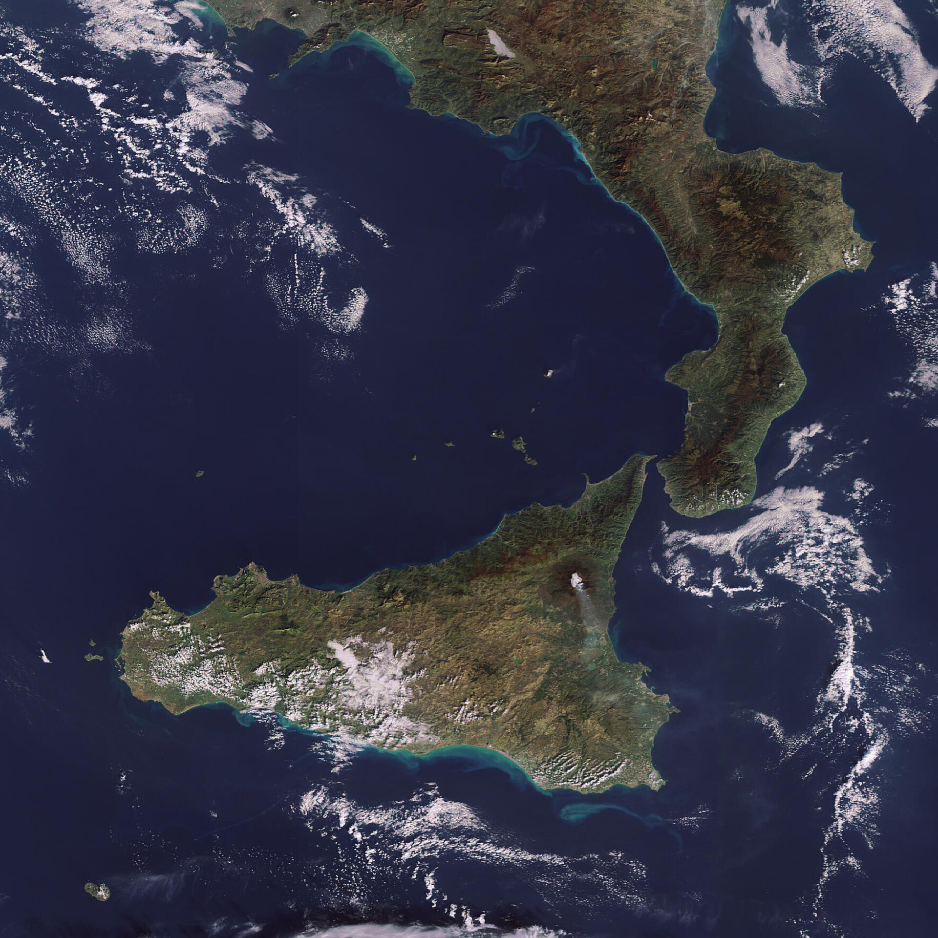 Mt. Etna vertical displacements from 1992 to 2006