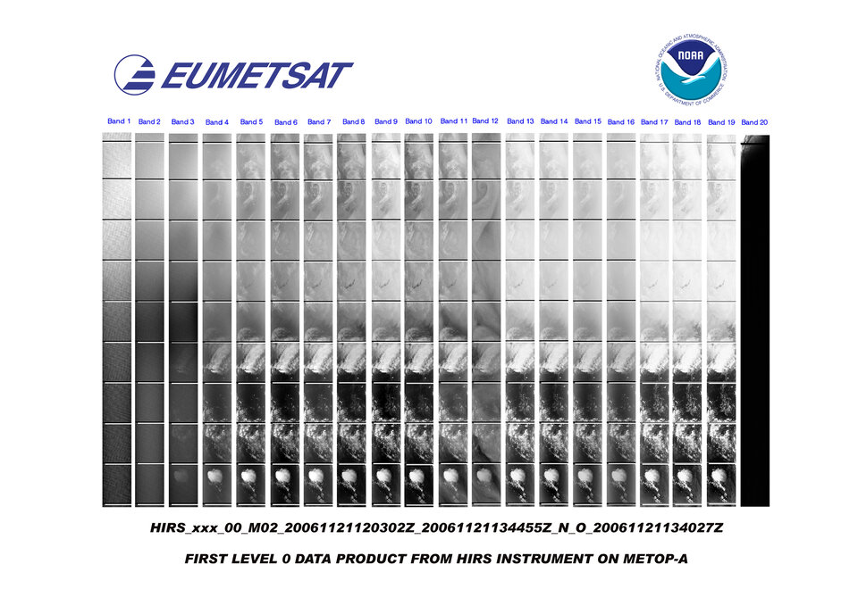 First Level 0 data from HIRS