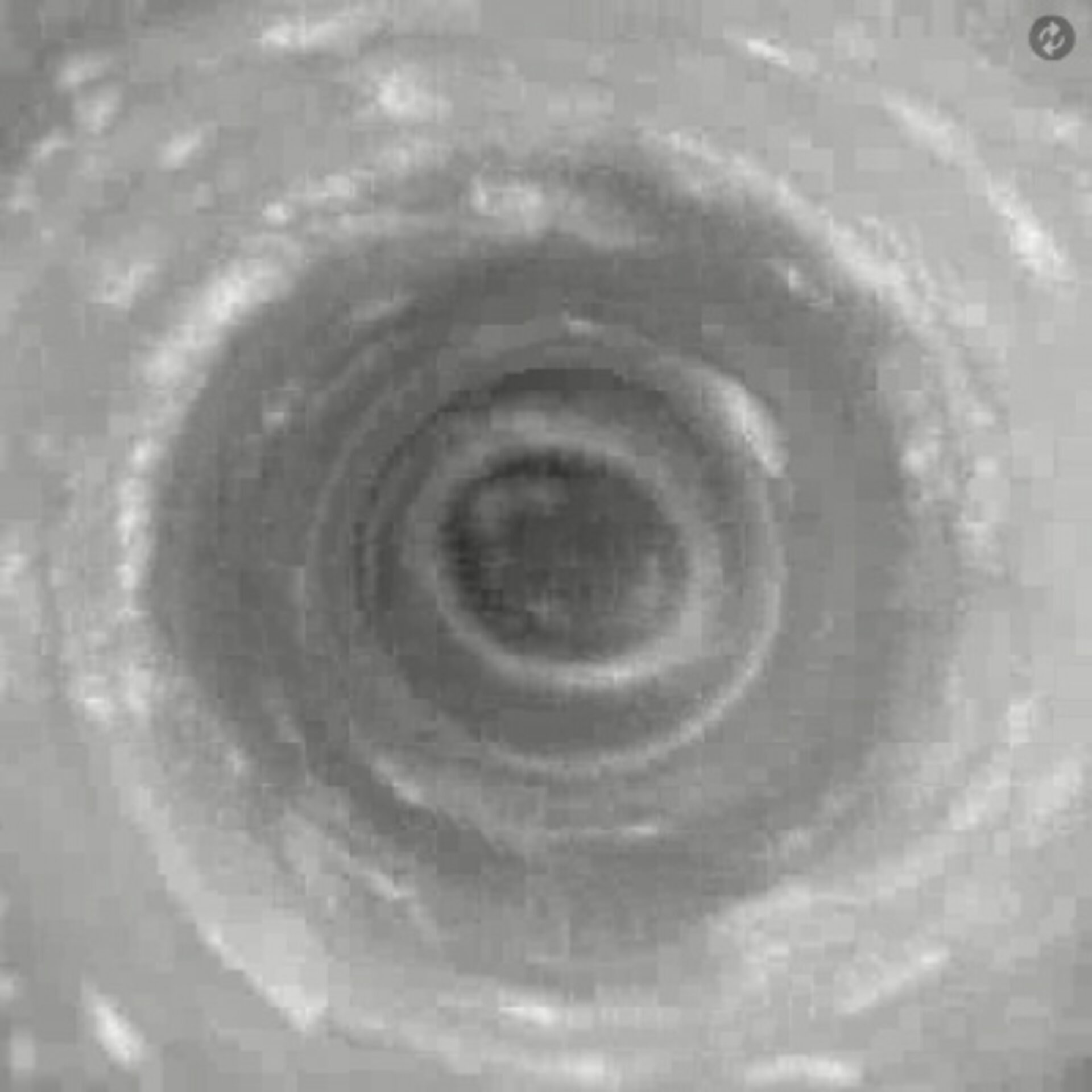 Saturn’s South polar vortex movie