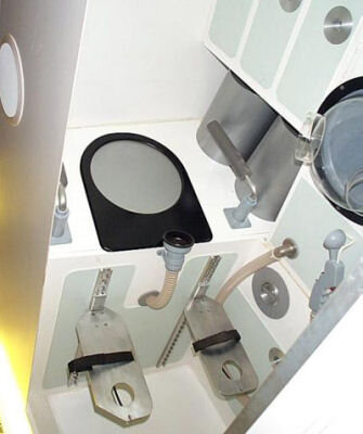The toilet is not one of the favourite places on the ISS