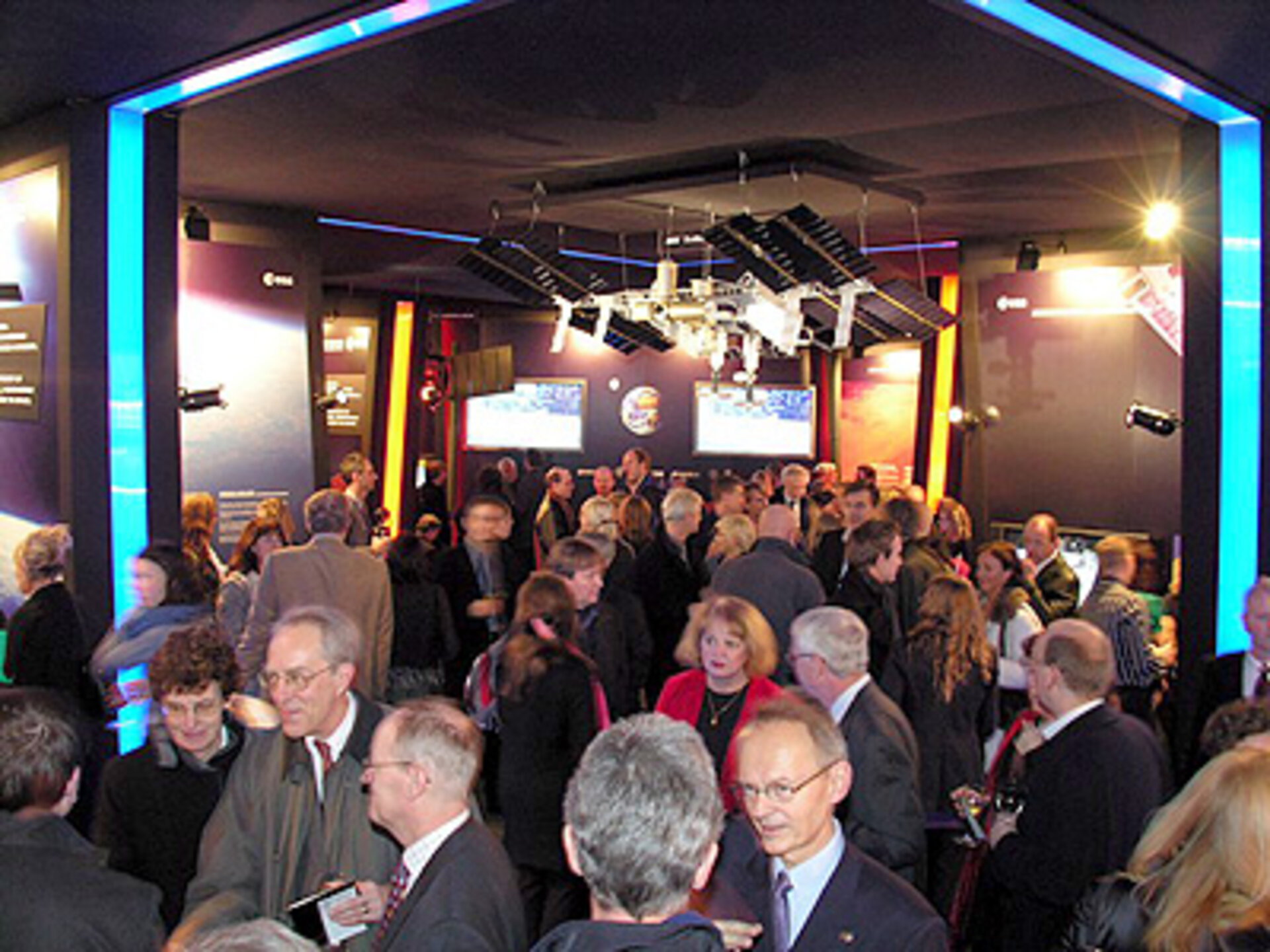 Opening ceremony of the exhibition at the Kulturhuset in central Stockholm.