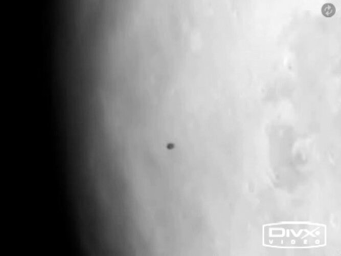 Animation: Phobos transit of Mars (slower)