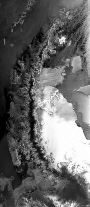 Envisat image of the Larsen-B Ice Shelf