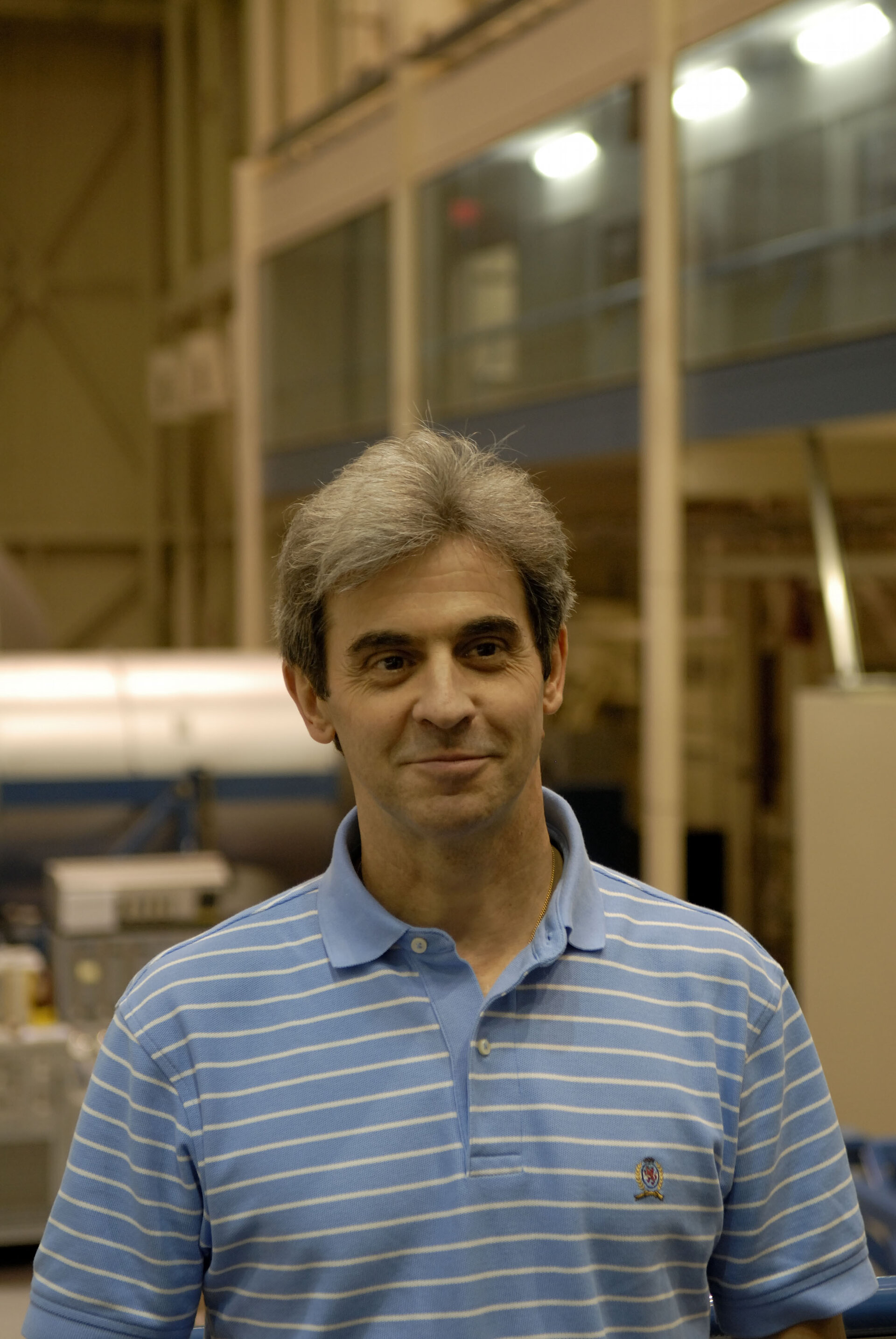 Léopold Eyharts at NASA's Johnson Space Center, in Houston