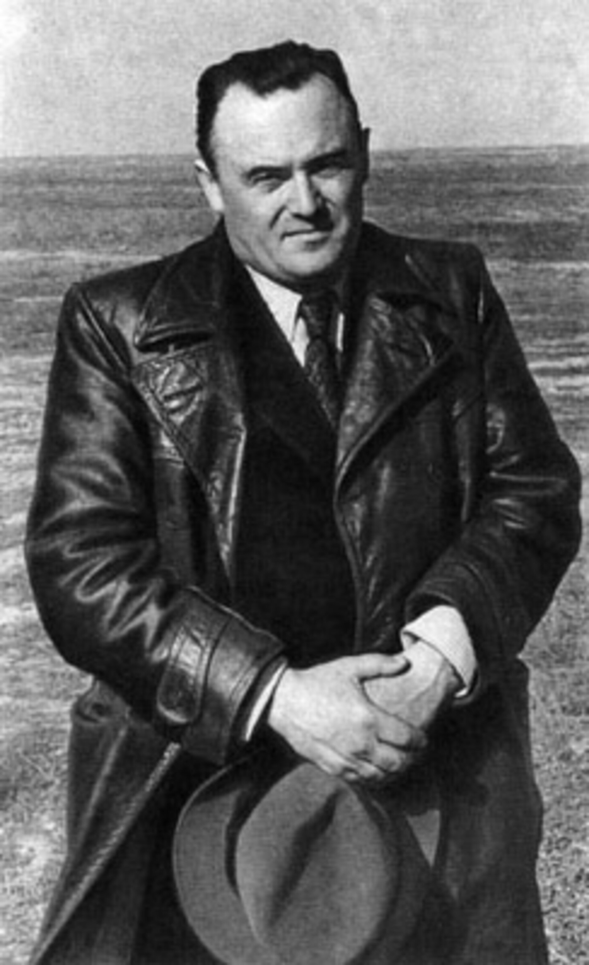 Sergei Korolev at the Kapustin Yar firing range in 1953