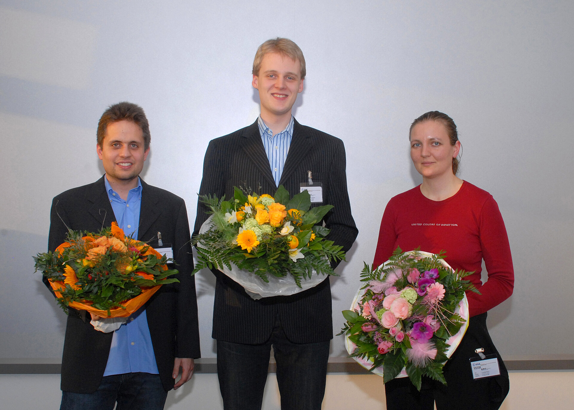 SUCCESS contest winners: Daniel Brandt, Haakon Lindekleiv and Cornelia Meyer