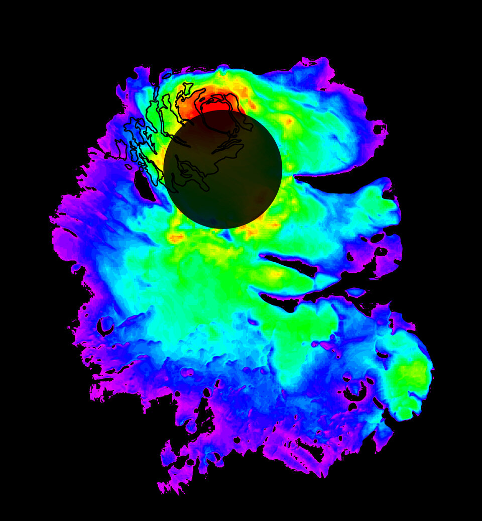 Thickness of Mars' South Polar Layered Deposits