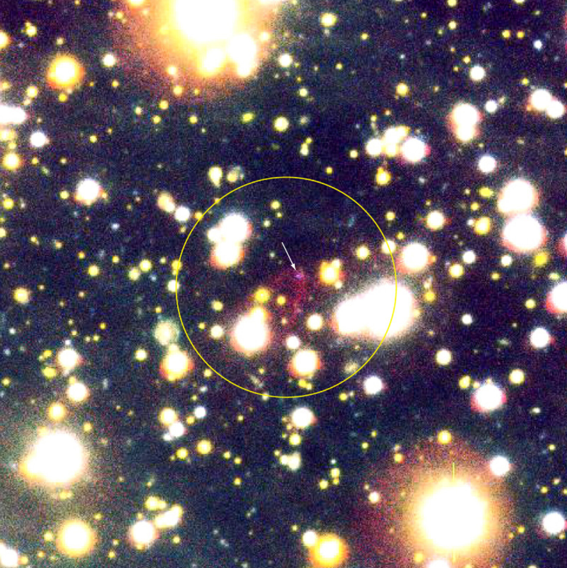 VLT image of  RXJ1856 sky region