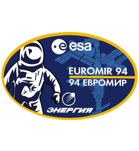 Soyuz TM-20 Euromir 94 mission patch, 1994