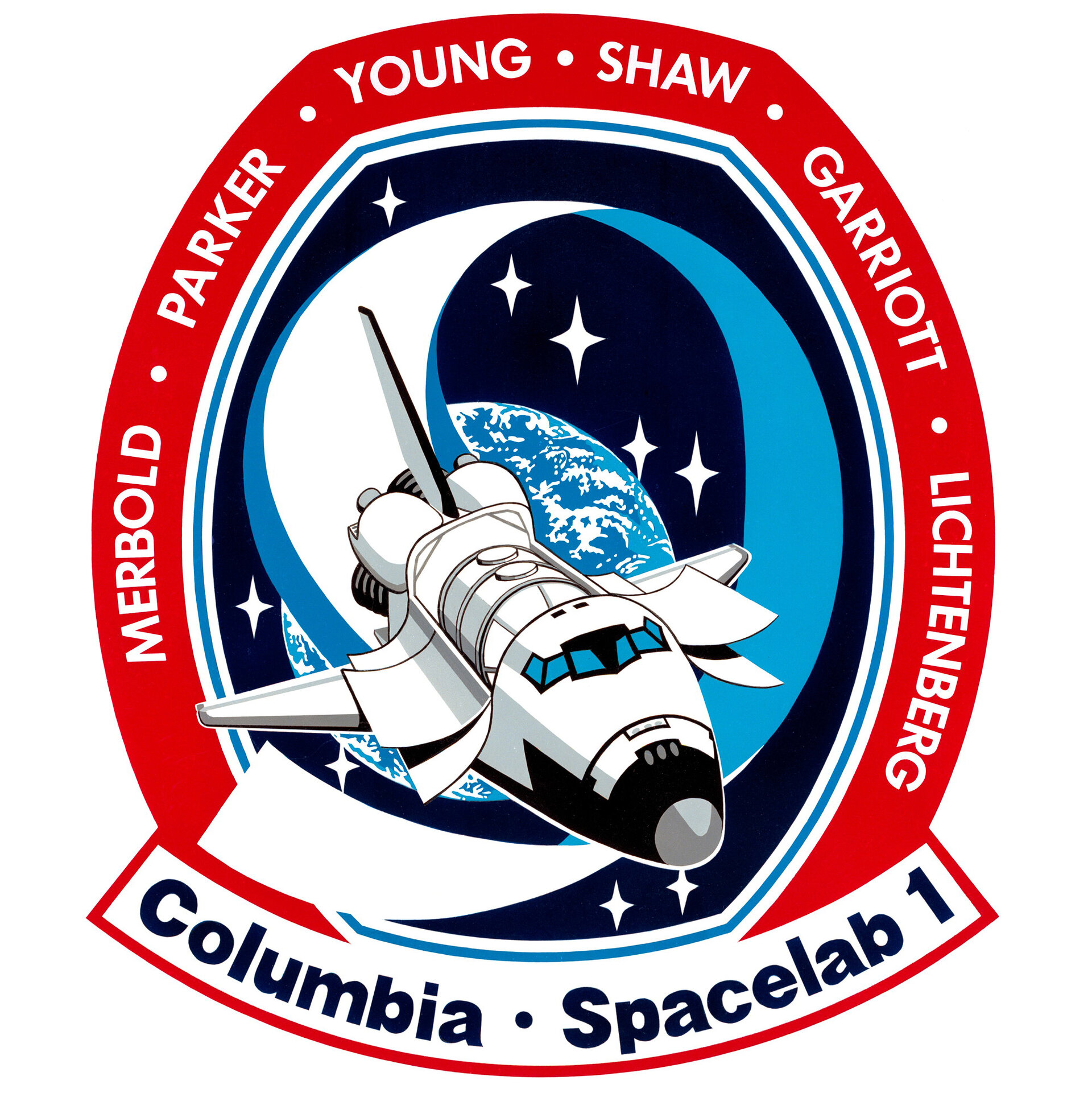 Aufnäher Patch Raumfahrt NASA STS-9 Space Shuttle Columbia ...........A3116 