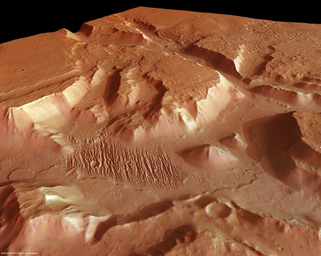 Aeolis Mensae North, perspective view