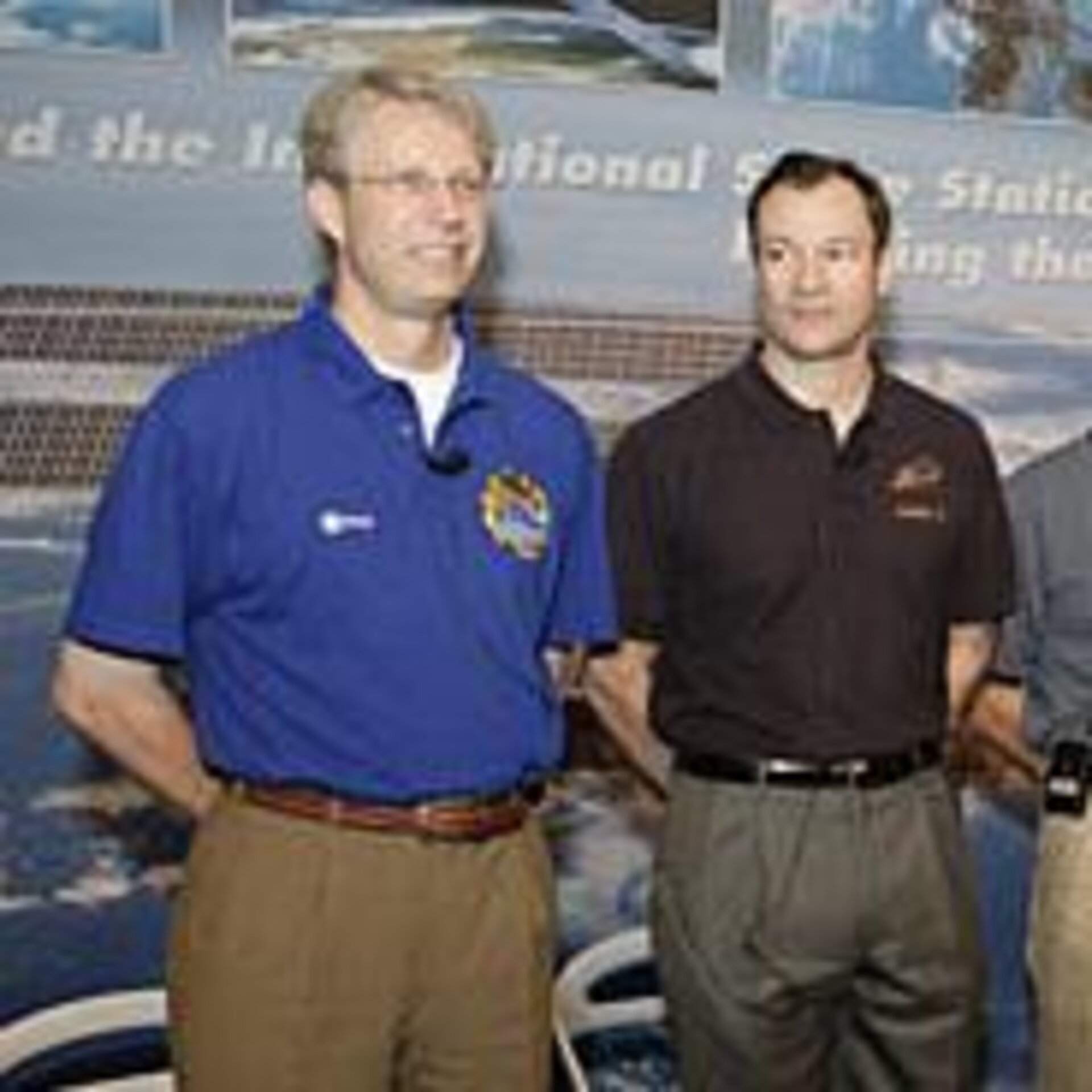 ISS Astronauten Thomas Rieter (ESA) und Michael Lopez-Alegria (NASA)