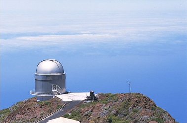 NOT, det Nordidska optiska teleskopet på kanarieön la Palma