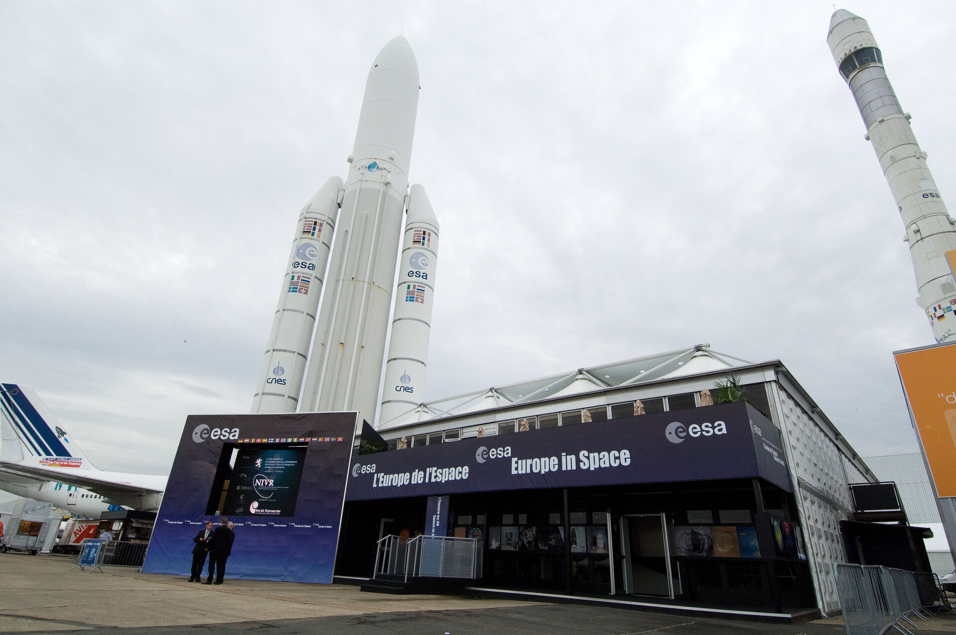 Outside view of the ESA pavilion