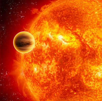 A transiting exoplanet