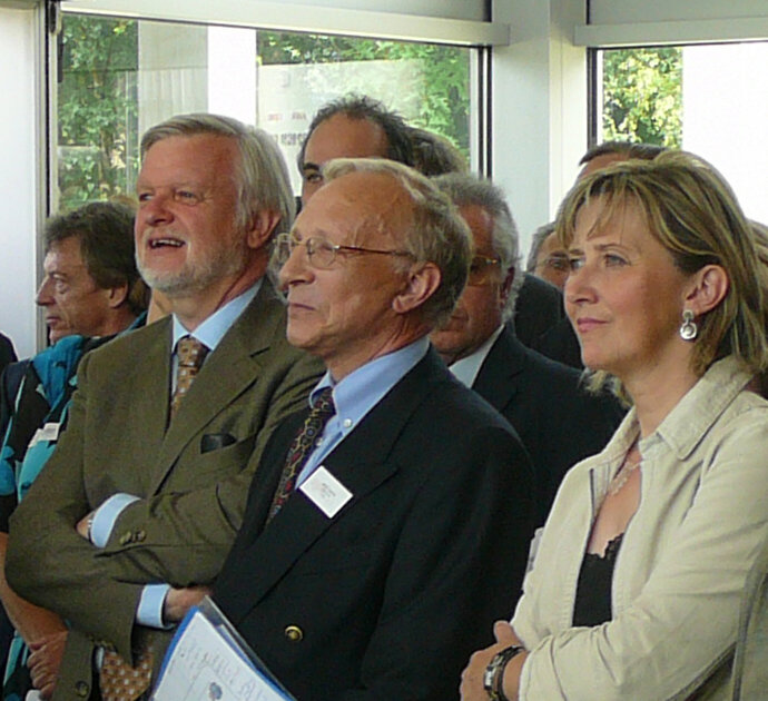 Bernard Rentier, Willy Legros et Marie-Dominique Simonet