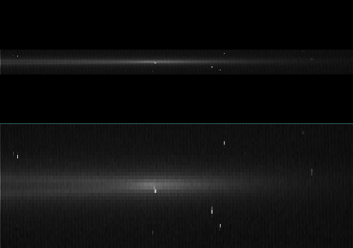 Bright arc looping around the inside edge of the G ring