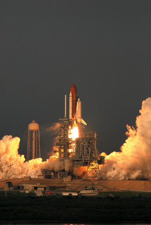 Lift-off of Space Shuttle Endeavour on mission STS-118