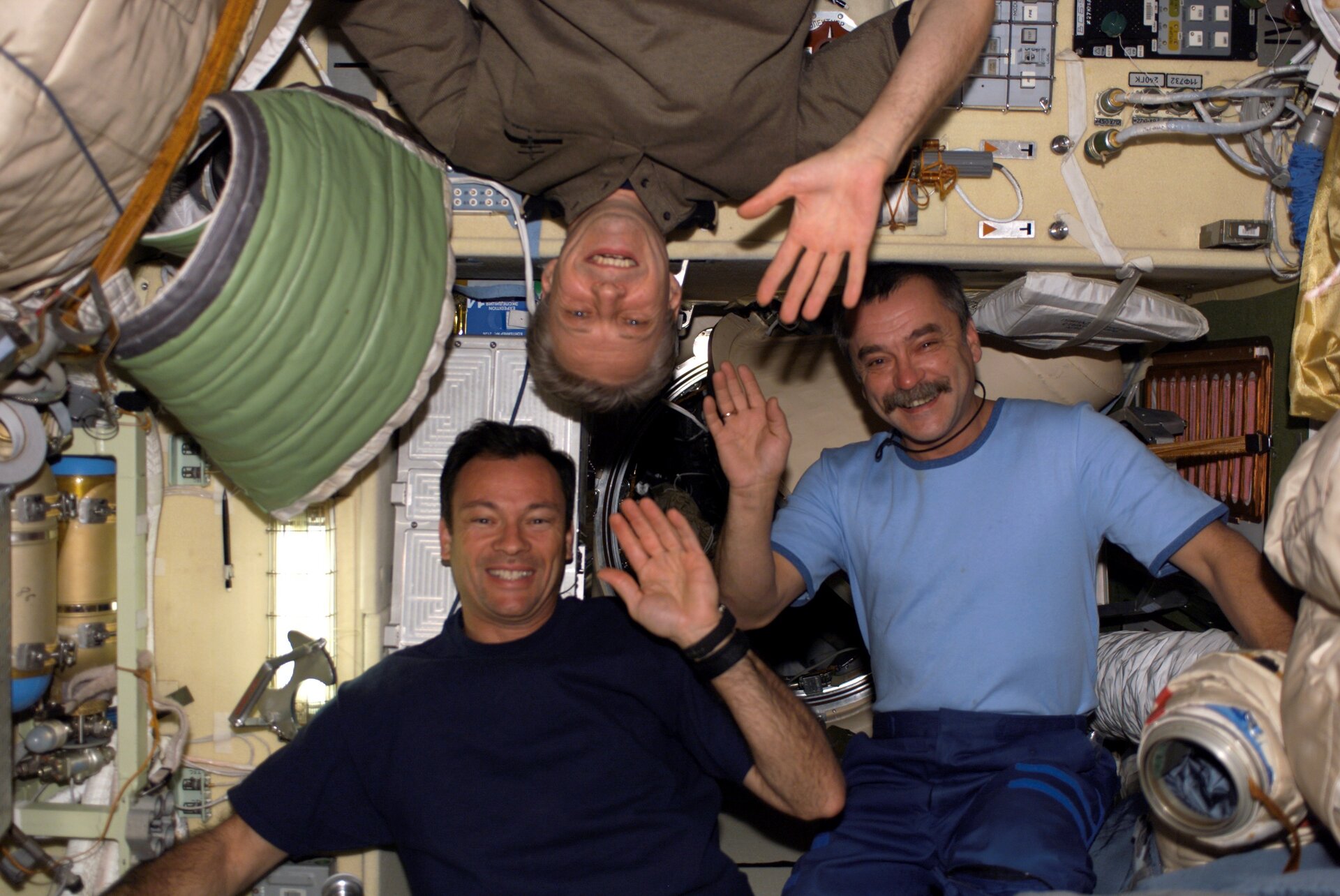 Thomas Reiter and Expedition 14 crew onboard ISS