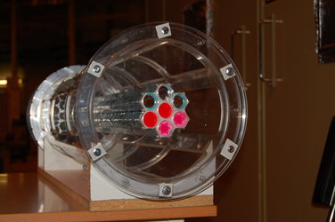 Denna prototyp till PoGOLite har 7 detektorelement